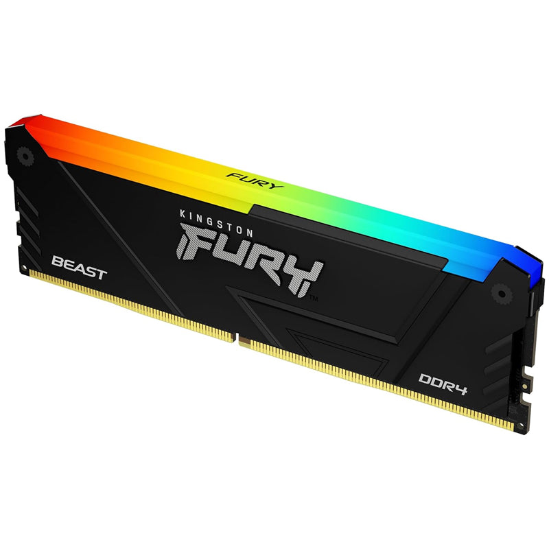 Kingston FURY Beast Black RGB 8GB DDR4 3600MT/s RAM Memory Kingston FURY Beast Black RGB 8GB DDR4 3600MT/s RAM Memory